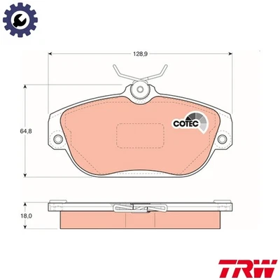 BRAKE PAD SET DISC BRAKE GDB837 FOR VOLVO 960/II/Rural/Mk/Break/Kombi 740 940 - Изображение 1 из 4