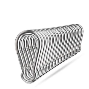 Spring Snap Hooks, 304 Stainless Steel Metal Clip Heavy Duty Rope Connector S... - Picture 1 of 7