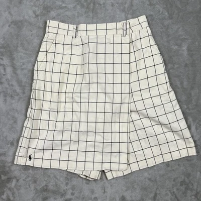 Ralph Lauren Polo Sport Shorts Womens 6 Windowpane Check Plaid Made in USA - Image 1 of 4