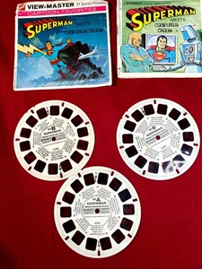 Carretes Superman Meets Computer Crook Vintage GAF View-Master B 584 1975 GD02 - Imagen 1 de 9