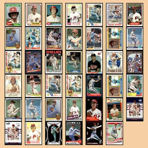 Steve Carlton Lot 41 Baseball Cards 1981 Topps Philadelphia Phillies Set MLB NM - Picture 1 of 14