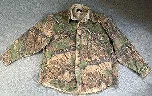 Camisa De Colección Años 90 Para Hombres XL Desteñida Realtree Camuflaje Gamuza Tela Botón EE. UU. - Imagen 1 de 3