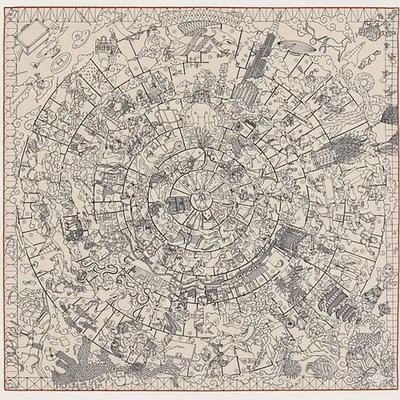 Hermes Shawl Scarf Stole 140 L'Epopee d'Hermes Natural Cashmere Silk Auth New - Image 1 of 4