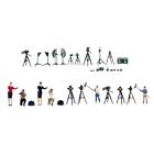 1:64 Figure Interview Photography Scene Movie Character for Train Railways