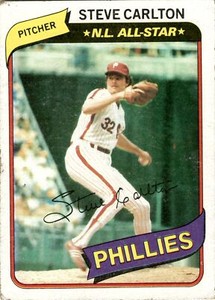 1980 Topps #210 Steve Carlton Great!