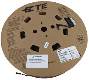 75 m 246 Fuß RNF-100-1/4-BK-SP Schrumpfschlauch 1/4 Zoll 2:1 schwarz Polyolefin Spule - Bild 1 von 4