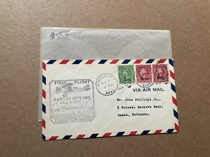 US 1929 Kansas O/P FDC (D)+#660 +First Flight Kansas-Omaha Cachet +5/1/1929 - Picture 1 of 2