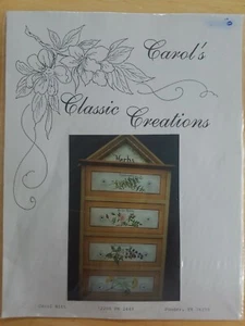 CAROL WITT 2000 HERB GARDEN CABINET PAINTING PATTERN - Picture 1 of 4