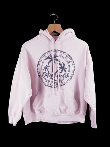 VETEMENTS U.S. APPAREL ( Florida Orlando ) Womens Pink Regular Fit Hoodie Size Medium M