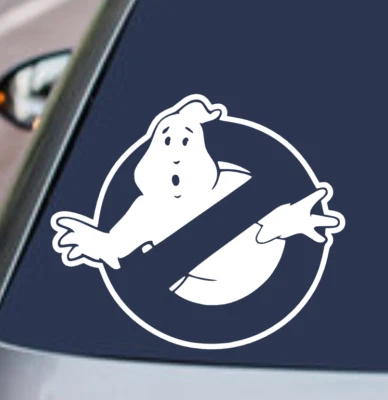 GHOSTBUSTERS VINYL DECAL STICKER CAR TRUCK REAR WINDOW BUMPER MOVIE GHOST LOGO - Image 1 of 4