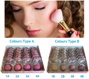 BAKED BLUSHER PRESSED POWDER CHEEK BLUSH HIGHLIGHTER ROUND POT FACE MAKE UP SET! - Picture 1 of 15