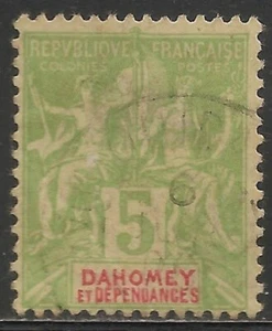 Dahomey #4 (A1) FVF USADO - 1904 5c navegación y comercio - Imagen 1 de 1
