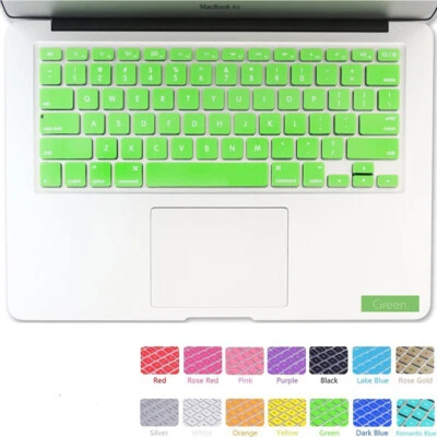 Silicone Keyboard Cover Film For Apple Macbook Pro 13" 15" Retina Air 11" #w ∂ - Image 1 of 4