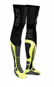 CALZE CALZETTONI LUNGHI ACERBIS X-LEG SOCKS BLACK YELLOW GIALLO FLUO NERO XXL - Foto 1 di 1