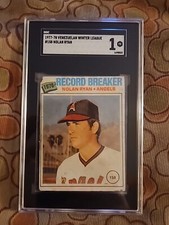 Nolan Ryan 1977 Topps Venezuela Sticker #158 Venezuelan Very Rare *Set Break