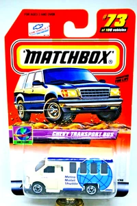 Matchbox SuperFast no: 73 CHEVY AIRPORT METRO MOTEL SHUTTLE Transport Bus MOC - Picture 1 of 7
