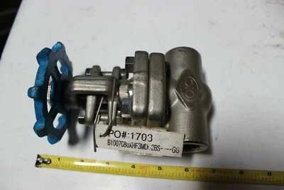 OIC 8GT-6L-ST-U-G, Gate Valve 3/4" CL800 Body A182-F316L New - Image 1 of 4