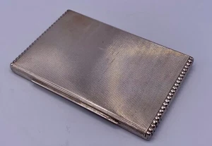 ANTIQUE 121 Gr. STERLING SILVER MASSIVE CIGARETTE CASE - Picture 1 of 10