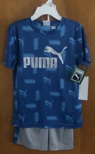Puma Shorts Tshirt Boys XS 5 - Picture 1 of 2