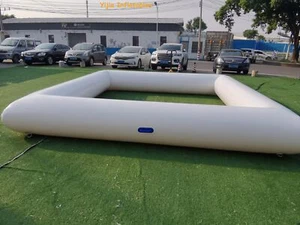 Piscina de carreras para autos inflables comerciales al aire libre de 13x13 ft para niños juegos deportivos - Imagen 1 de 11
