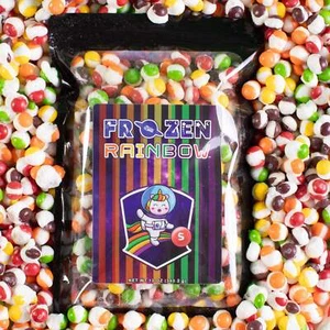 Frozen Rainbow - Freeze Dried Skittles (original, sour, wild berry, & smoothie) - Picture 1 of 17