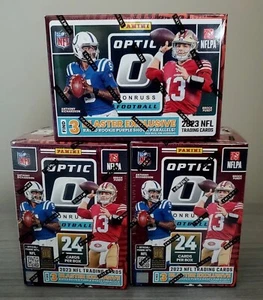 2023 Sealed Panini Donruss Optic NFL Football Blaster Box IN HAND LOT OF 3 NEW - Picture 1 of 1