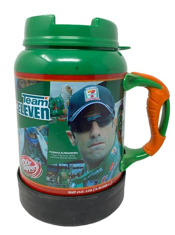 Tony Kanaan IndyCar Series Team 7-Eleven X-Treme Gulp 52oz Insulated Thermos Mug Cover