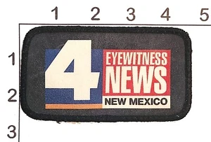 Channel 4 Eyewitness News Patch New Mexico Printed Vintage Uniform - Picture 1 of 1