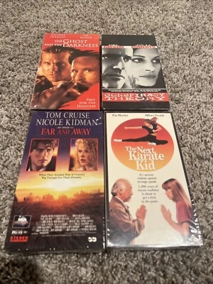 The Next Karate Kid, Conspiracy Theory, Far & Away, The Ghost & The Darkness VHS Foto 1 de 4