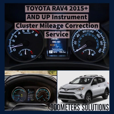 TOYOTA RAV4 2015+ AND UP Instrument Cluster Mileage Correction Service - Image 1 of 4