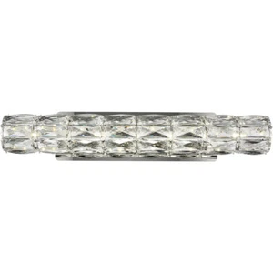 Crystal Wall Sconce Light Fixture Modern LED Bathroom Vanity Bedroom Foyer 24" - Picture 1 of 9