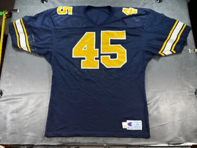 Vtg #45 XL Champion LA San Diego Chargers Michigan Wolverines Practice Jersey - Image 1 of 4