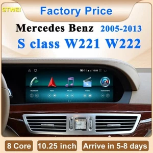 10,25" Android 13 Autoradio CarPlay 6+64GB Für Mercedes S-Klasse W221 2005-2013 - Bild 1 von 16