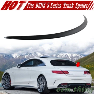 Painted Fits Mercedes Benz S-Class C217 S63 S65 Coupe A Type Trunk Spoiler 15-21 - Imagem 1 de 4