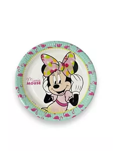 Paquete de 3 platos de papel temáticos de Minnie Mouse de 8 quilates de 23 cm de mesa de fiesta - Imagen 1 de 2
