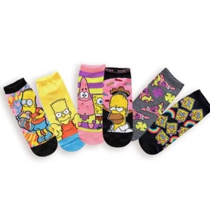 Cartoon Simpson Family Short Socks Cartoon Men/Women Casual Crew Socks - Foto 1 di 19
