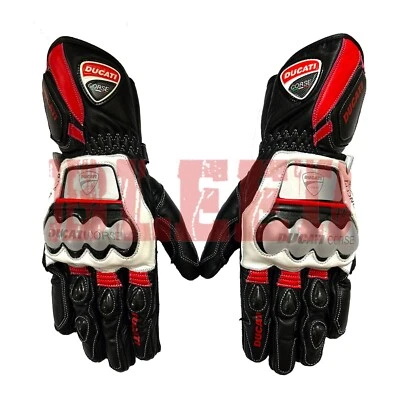 Guantes de cuero para carreras de motos Ducati Corse C6 para hombre Foto 1 de 4