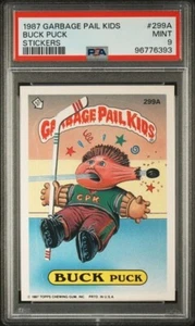 1987 GARBAGE PAIL KIDS STICKERS #299A BUCK PUCK STICKERS PSA - Picture 1 of 2