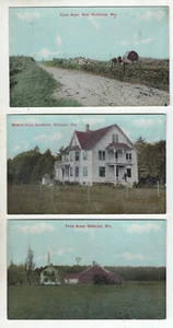 Lot of 3 Antique Post Cards - Farm Scenes in Hitterdal and Northland, Wisconsin - Picture 1 of 2