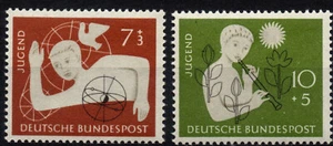 GERMANIA OVEST 1956 - Serie completa MNH** Ostelli gioventù #DR4 - Foto 1 di 2