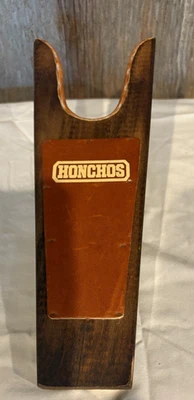 Removedor de botas vintage Honchos de madera y cuero rojo No. 2613 0018 Foto 1 de 4