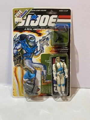 1988 Hasbro GI Joe Countdown Astronaut with Micro Figure Snake Eyes Sealed MOC - Image 1 of 4