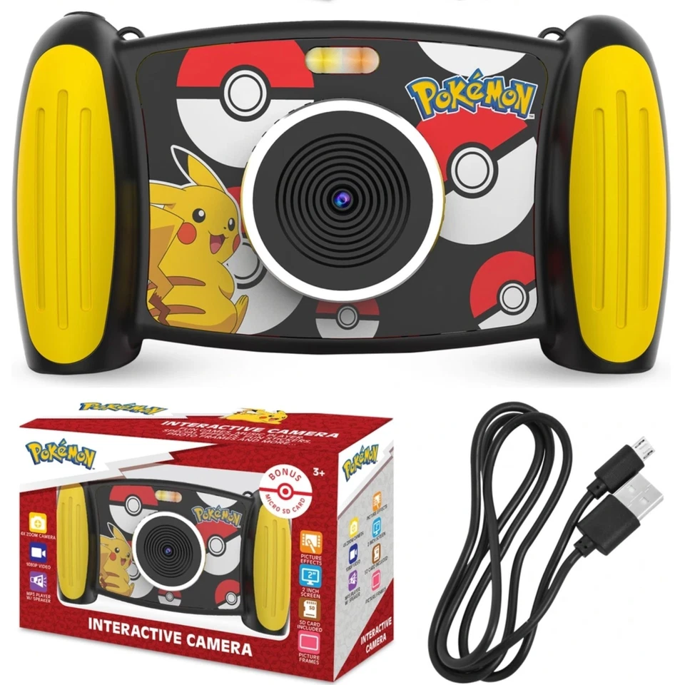 18cm Pokemon Digital Camera,2"LCD,Videos, MP3 Player,Games,SD Card Children Gift - Image 1 of 4