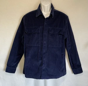 American Eagle Jacket Mens Large Corduroy Button Shacket Shirt Pocket AE - Picture 1 of 11
