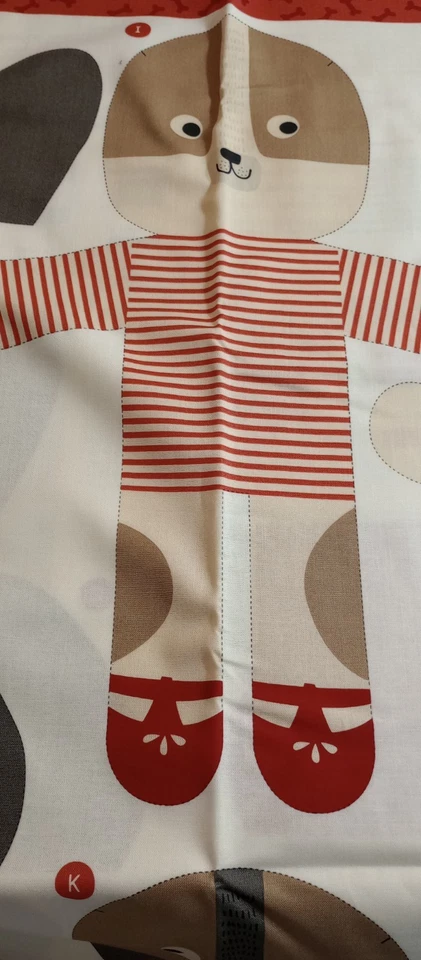 Moda Dog Daze de Stacy Iest Hsu 20846 11 36" corte, costura, panel de cosas hace 2 perros Foto 1 de 4