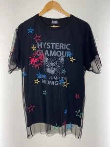 Hysteric Glamour T-Shirt Free Cotton Blk Print 01192Ct02 Katze Stickerei - Bild 1 von 6