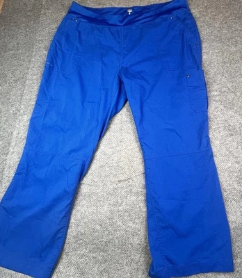 Healing Hands Scrub Pants Blue Size 2X Purple Label Tori - Image 1 of 4
