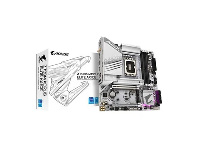 GIGABYTE Z790M AORUS ELITE AX ICE M-ATX Motherboard LGA 1700 - Image 1 of 4