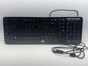 HP 5335U USB Wired Computer Keyboard Clean Untested FREE SHIPPING🔥 Logitech - Picture 1 of 4