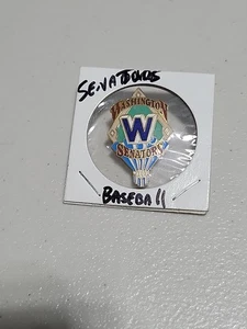 DONSR 1991 WASHINGTON SENATORSV CREST LAPEL PIN MLB COOPERSTOWN COLLECTION - Picture 1 of 2